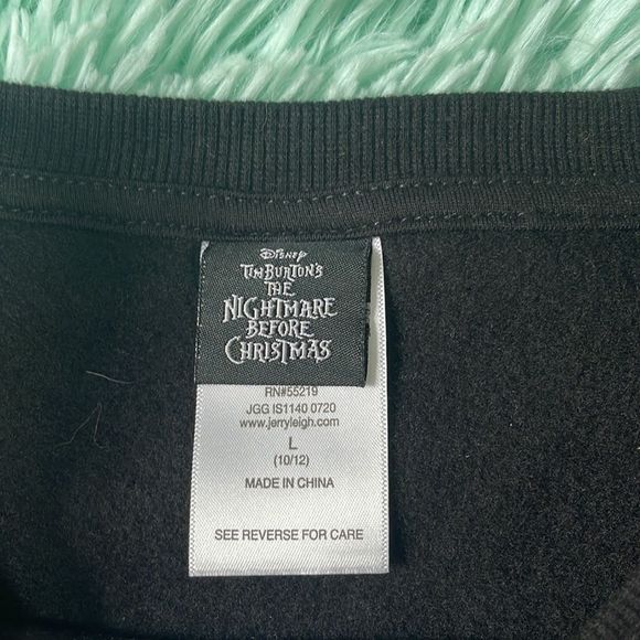 The Nightmare Before Christmas pull on sweatshirt size 10/12 - Picture 4 of 5